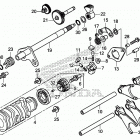 SXS1000M5D Вал и вилки  коробки передач