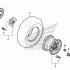 TRX420FE1 Переднее колесо