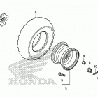 TRX420FE1 Переднее колесо