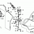 TRX90X Рычаги,тросы и рулевые переключатели