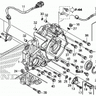 TRX420FE1 Крышка картера задняя