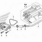 SXS500M Крышка водяной помпы