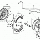 TRX420FE1 Задний тормоз