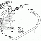 SXS1000M5D Water hose@thermostat