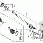 SXS1000M5D Передний  привод и кулак поворотный