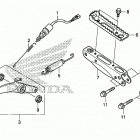 TRX680FA Подножки и педали