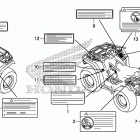 TRX500FM5 Лейбл предостережения