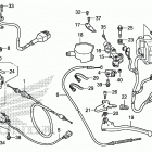 TRX680FA Рычаги,тросы и рулевые переключатели