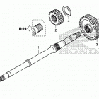 TRX500FM5 Вал ведущий
