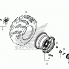 TRX500FM5 Переднее колесо