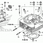 TRX250TE1 Головка цилиндров