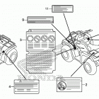 TRX420FE1 Лейбл предостережения