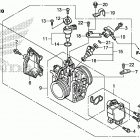 SXS500M Корпус Дросселя