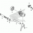 TRX680FA Вал и вилки  коробки передач