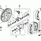TRX250TE1 Передний тормоз