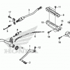TRX250TE1 Педали и подножки