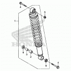 TRX250X Задние амортизаторы