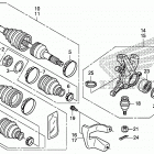 TRX420FA6 Передний  привод и кулак поворотный