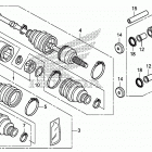 TRX500FM5 Rear knuckle@rear drive