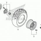 TRX680FA Переднее колесо