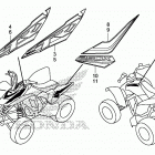 TRX250X Наклейки