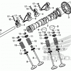 SXS1000M3 Распределительный вал и клапана