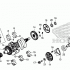 SXS1000M3 Коленчатый вал и поршни