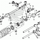 SXS1000M3 Вал и вилки  коробки передач