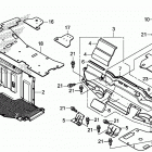 SXS1000M3 Seat bottom cover