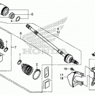 SXS1000M3 Передний  привод и кулак поворотный