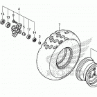 TRX250X Переднее колесо