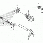 SXS700M4D Вал и вилки  коробки передач