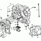 TRX250X Картер двигателя