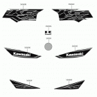 KFX50 (KSF50BKF) Decals(green)(bkf)