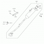 KFX90 (KSF90AKF) Глушитель