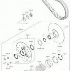 BRUTE FORCE 750 4x4i EPS (KVF750JJF) Driven converter  /  drive belt