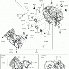 BRUTE FORCE 750 4x4i Картер двигателя