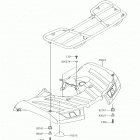 BRUTE FORCE 750 4x4i Заднее крыло
