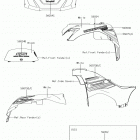 BRUTE FORCE 750 4x4i EPS Decals(white)(ggf)