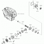 BRUTE FORCE 750 4x4i EPS Передняя коническая зубчатая передача