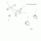SPORTSMAN 570 HD EPS AUS/NZ Electrical, switches and aux power plug bracket - ...