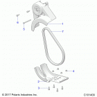 ACE 150 EFI MD WHITE Drive train, chain guard - a20hab15n2 (c101409)