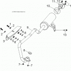 A19YAK05B7/B6/N7/N6 OUTLAW 50 Engine, exhaust - a19yak05b7  /  b6  /  n7  /  n6 ...