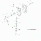 A18SES57C1/C2/C5/C7/E1/E5/E7/P57C1/T57C1/C7/E1/E7 SPORTSMAN 570 EPS TRACTOR Suspension, torsion bar - a18ses57c1  /  c2  /  c5...