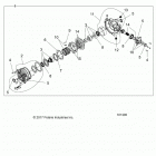 SCRAMBLER XP Drive train, front gearcase, internals - a20sve95k...