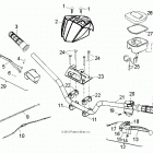 A18YAP20A8/N8 PHOENIX 200 Steering, handlebar - a18yap20a8  /  n8 (49atvhand...