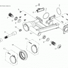 A18YAP20A8/N8 PHOENIX 200 Chassis, rear swing arm - a18yap20a8  /  n8 (49atv...
