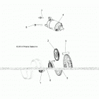 A18SES57C1/C2/C5/C7/E1/E5/E7/P57C1/T57C1/C7/E1/E7 SPORTSMAN 570 EPS TRACTOR Engine, starter drive - a18ses57c1  /  c2  /  c5  ...