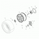 A19SYS95CH SPORTSMAN TOURING TRACTOR 1000 Wheels, rear and hub - a19sys95ch (49atvwheelrr15t...