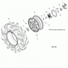 A19SXM95AL SPORTSMAN XP 1000 HIGH LIFTER Wheels, front and hub - a19sxm95al